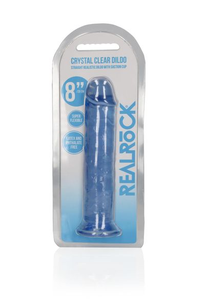 Straight Realistic Dildo With Suction Cup - 8'' / 20 zdjęcie 2