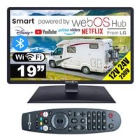 Telewizor do KAMPERA SMART HD 19 cali WiFi BT DVBT2 HDMI USB 230V 12V 24V