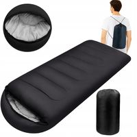 ŚPIWÓR TURYSTYCZNY MUMIA CIEPŁY LEKKI KOŁDRA Z KAPTUREM + POKROWIEC 2W1