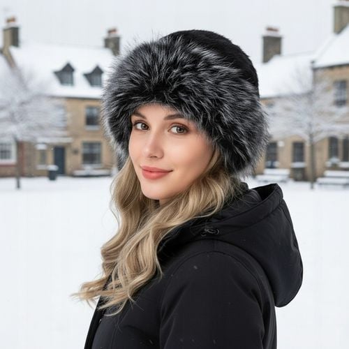 CZAPKA DAMSKA ZIMOWA MODNA ELEGANCKA CIEPŁA SZTUCZNE FUTERKO na Arena.pl