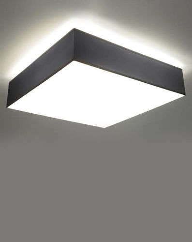Lampa sufitowa SL.0921 kwadratowy plafon abażurowy square szary na Arena.pl