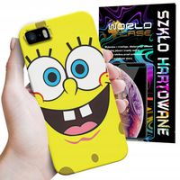 ETUI CASE DO IPHONE 5 5S 5C - SPONGEBOB BAJKI GRY WYBÓR PLECKI + SZKŁO