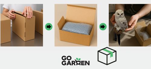 Lampa solarna led ogrodowa sowa wbijana wodoodporna czujnik zmierzchu duża na Arena.pl