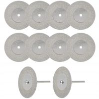 ZESTAW 10 TARCZ DIAMENTOWYCH TYPU DREMEL DO CIECIA I SZLIFOWANIA 40 MM