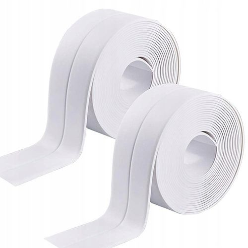 2X TAŚMA USZCZELNIAJĄCA DO WANNY BRODZIKA UMYWLKI ZLEWU 38mm X 3,2m na Arena.pl