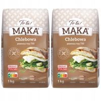 To ta! Mąka pszenna chlebowa typ 750 1 kg x 2 sztuk