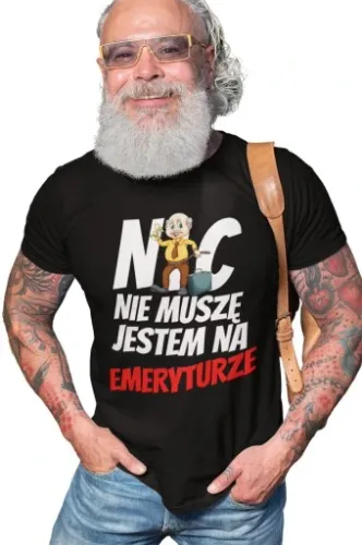 Prezent dla EMERYTA Emerytura KOSZULKA Pomysł na Arena.pl
