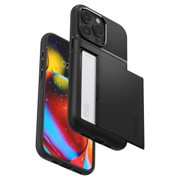 spigen slim armor cs iphone 15 pro black zdjęcie 6