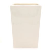 WAZON BIAŁY NA KWIATY DUŻY WYSOKI CERAMICZNY 35cm