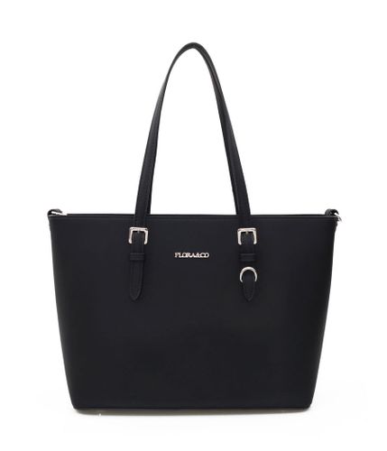 FLORA&CO torebka damska klasyczna sztywna z paskiem  na ramię V048 c.taupe na Arena.pl