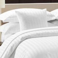 Poszewka z adamaszku 50x60 bawełniana biała