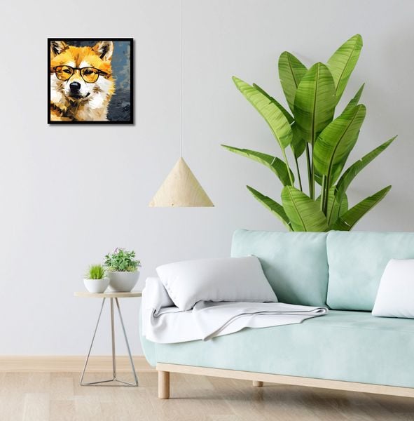 Plakat 40x40cm Intelektualny Psiak zdjęcie 4