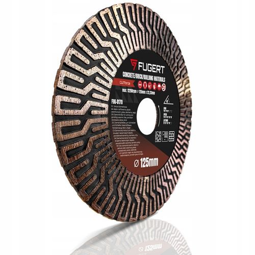 TARCZA DIAMENTOWA DO CIĘCIA GRESU CERAMIKI PŁYTEK SZLIFOWANIA 125MM na Arena.pl