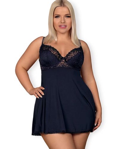 Drimera babydoll i stringi niebieskie Obsessive S/M na Arena.pl