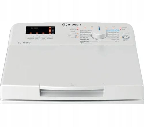 Pralka Indesit BTW S50400 PL/N 5kg 1000 obr/min 76 dB Od Góry Biały na Arena.pl