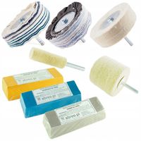 ZESTAW DO POLEROWANIA ALUMINIUM METALU STALI NIERDZEWNEJ INOX FELG LUSTRO