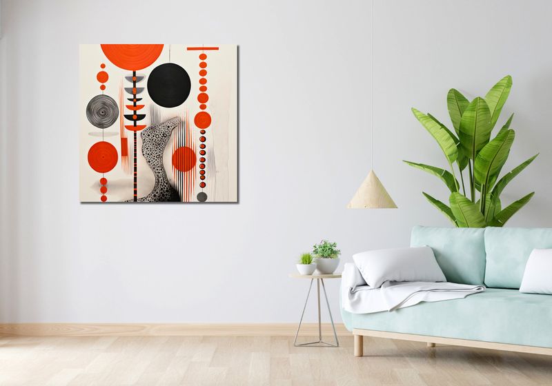 Obraz 90x90cm Kontrastowy Kosmos zdjęcie 2