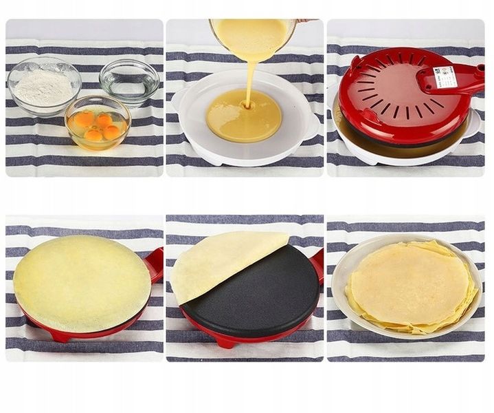 PATELNIA DO NALEŚNIKÓW ELEKTRYCZNA NALEŚNIKARKA BEZ UŻYCIA TŁUSZCZU SZYBKA zdjęcie 3