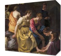 Obraz 30x30cm Diana and her Nymphs, Vermeer Vintage