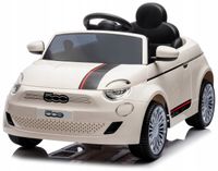 Samochód dla dziecka SUN BABY Fiat 500 Kremowy