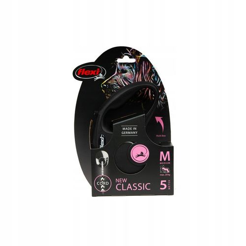 Flexi New Classic M linka 5m CZARNA do 20kg na Arena.pl