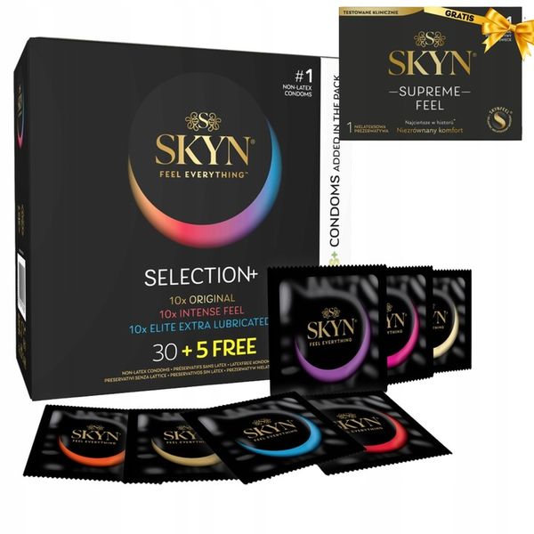 Prezerwatywy SKYN SELECTION SENSES 35szt. mix Intense Feel Original Elite zdjęcie 1