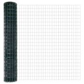 Ogrodzenie z słupkami Zielony 1.6 x 10 m Stal