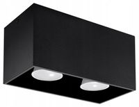 Spot sufitowy QUAD MAXI Czarny Sollux Lighting