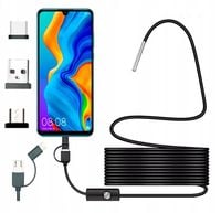 ENDOSKOP KAMERA INSPEKCYJNA 1280x720 USB C APP NA TELEFON 3,9mm 5m