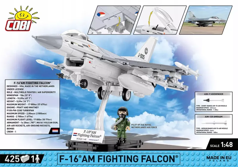 COBI 5896 F-16 AM FIGHTING FALCON zdjęcie 1