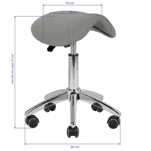 Taboret kosmetyczny AM-302 szary na Arena.pl