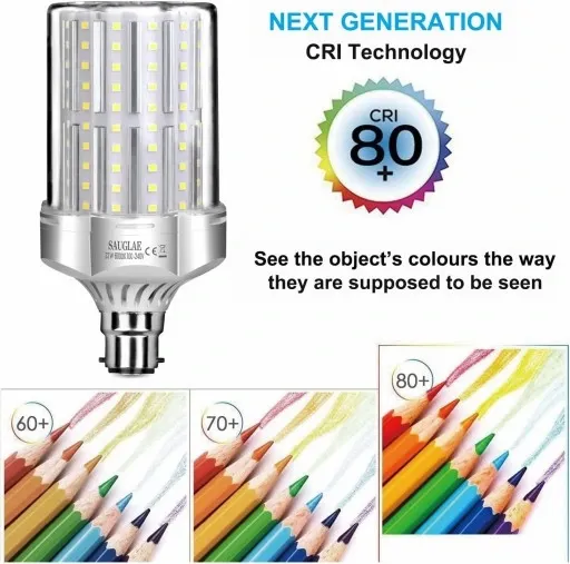 Żarówki LED SAUGLAE 32 W 6000 K 3600 lm B22 z trzonkiem bagnetowym 2 szt. zdjęcie 6