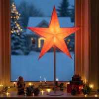 Lampka STOŁOWA dekoracyjna ozdobna papierowa świąteczna GWIAZDA lampa