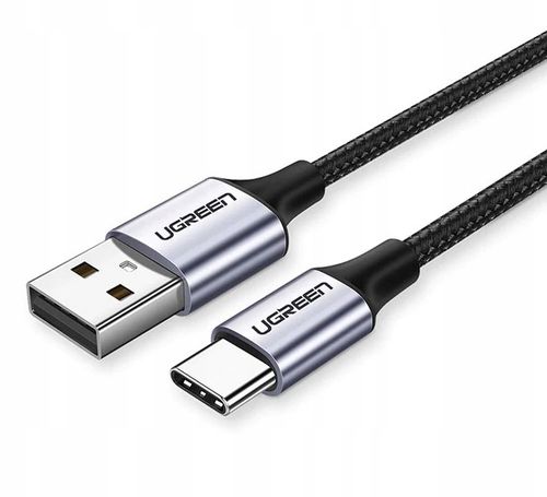 Kabel USB do USB-C UGREEN US288, 3m (czarny) na Arena.pl