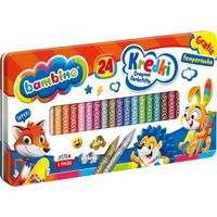 kredki bambino świecowe 24 kol+temp.metalowe 9590
