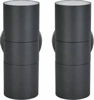 Lampy ścienne kinkiet zewnętrzne 2 szt stal