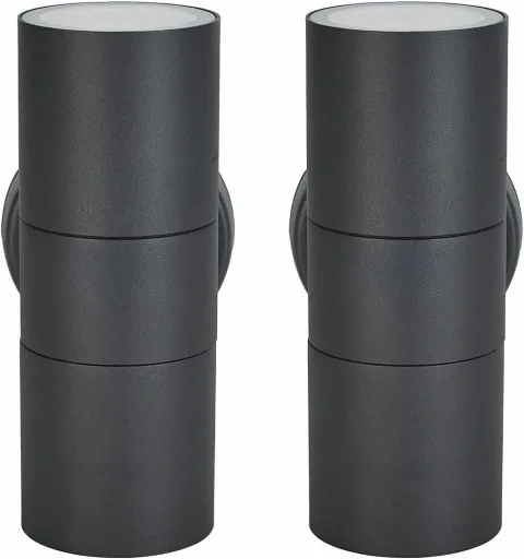 Lampy ścienne kinkiet zewnętrzne 2 szt stal zdjęcie 1