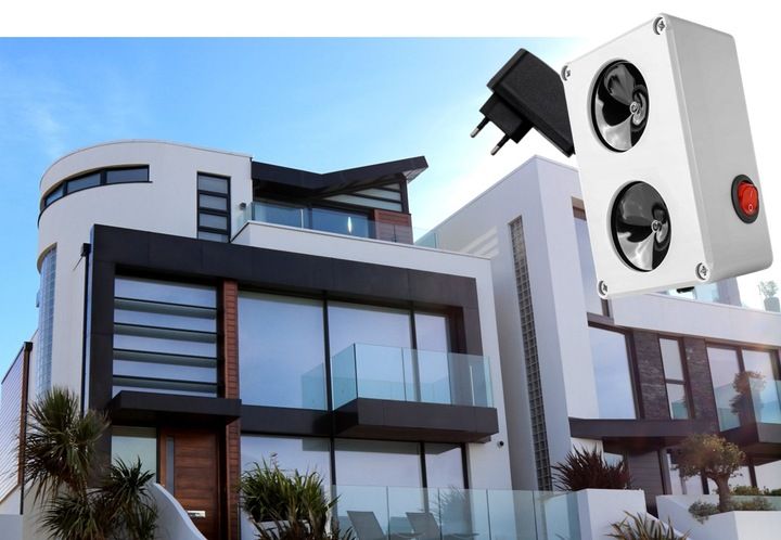 Podwójny odstraszacz na lisy kuny, hermetyczny 100%, mocny zmienny układ zdjęcie 11