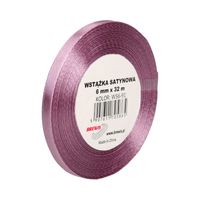 WSTĄŻKA SATYNOWA 6MM X 32M WS6-91 BREWIS CIEMNY PUDROWY RÓŻ