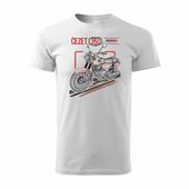 Koszulka z motocyklem na motor Cezet Cezeta 350 męska biała REGULAR XXL