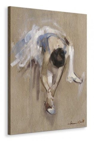Baletnica Easing Her Toes - Obraz na płótnie 60x80 cm na Arena.pl