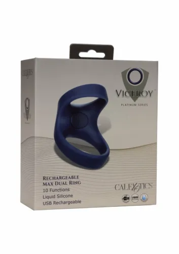 calexotics viceroy rechargeable max dual ring silikonowy pierścień na Arena.pl