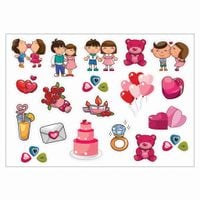 NAKLEJKI SAMOPRZYLEPNE KSIĘGA GOŚCI  4 19 szt