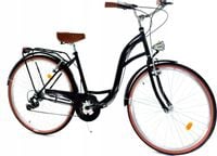 Rower Dallas City 28" 7spd - czarny z brązem