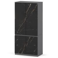 Szafa Do Sypialni Przedpokoju 80cm Garderoba Z Półkami Szary San Sebastian