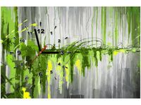 60CM 40CM ZEGAR OBRAZ ZIELONY WODOSPAD RAMA ŚCIENNY