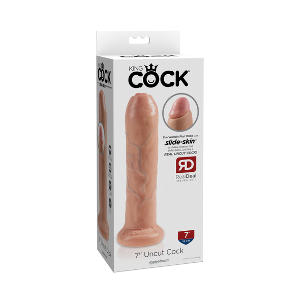 Dildo King Cock Pipedream Uncut 7 Light zdjęcie 1