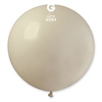 Balon pastelowy brązowy kawa z  mlekiem latte #084, 80 cm 1 szt.