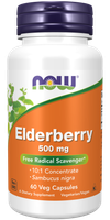 NOW FOODS Elderberry 500 mg Bez Czarny (120 kaps.)