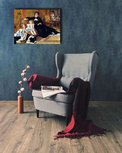 Madame Georges Charpentier (Marguérite Louise Lemonnier, 1848–1904) and Her Children, Georgette Berthe (1872–1945) and Paul Émile Charles (1875–1895), Auguste Renoir - obraz na płótnie 100x70 cm na Arena.pl